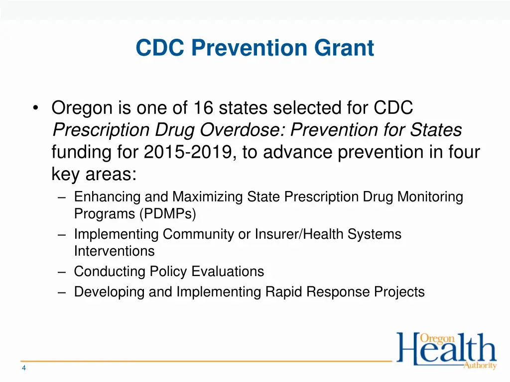 cdc prevention grant