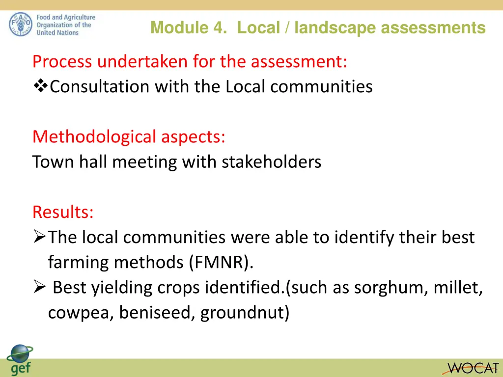 module 4 local landscape assessments