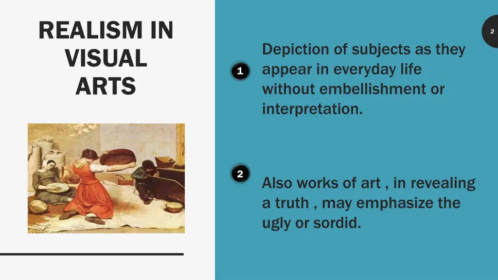 realism in visual arts 1