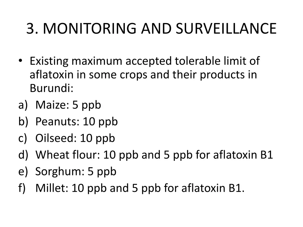 3 monitoring and surveillance
