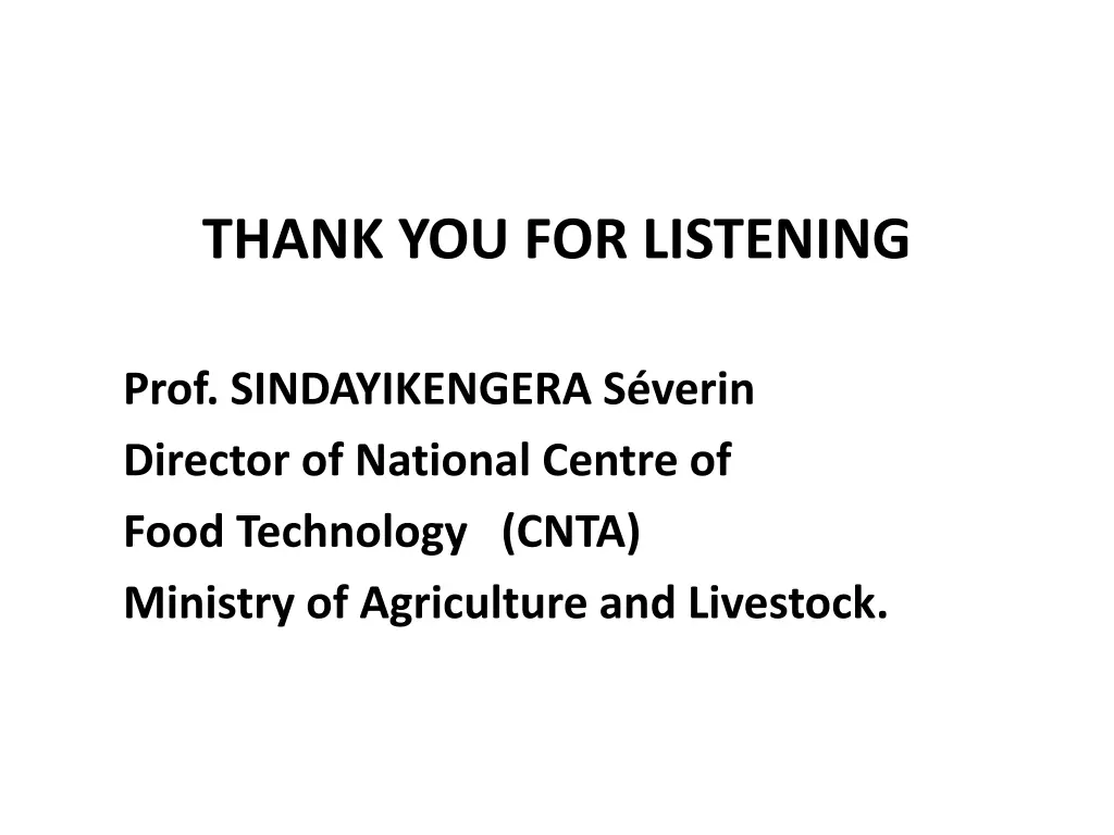 thank you for listening