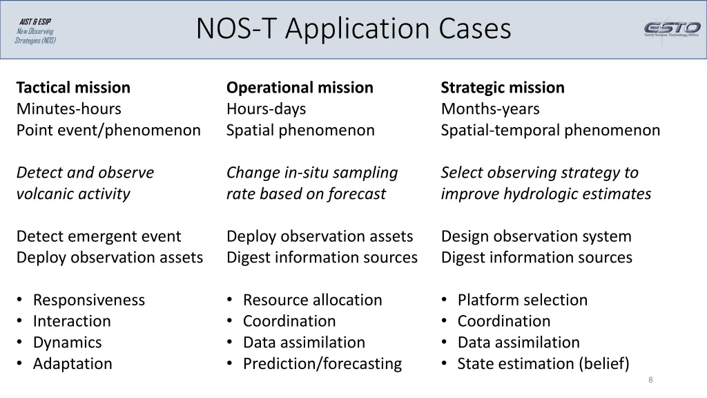 nos t application cases