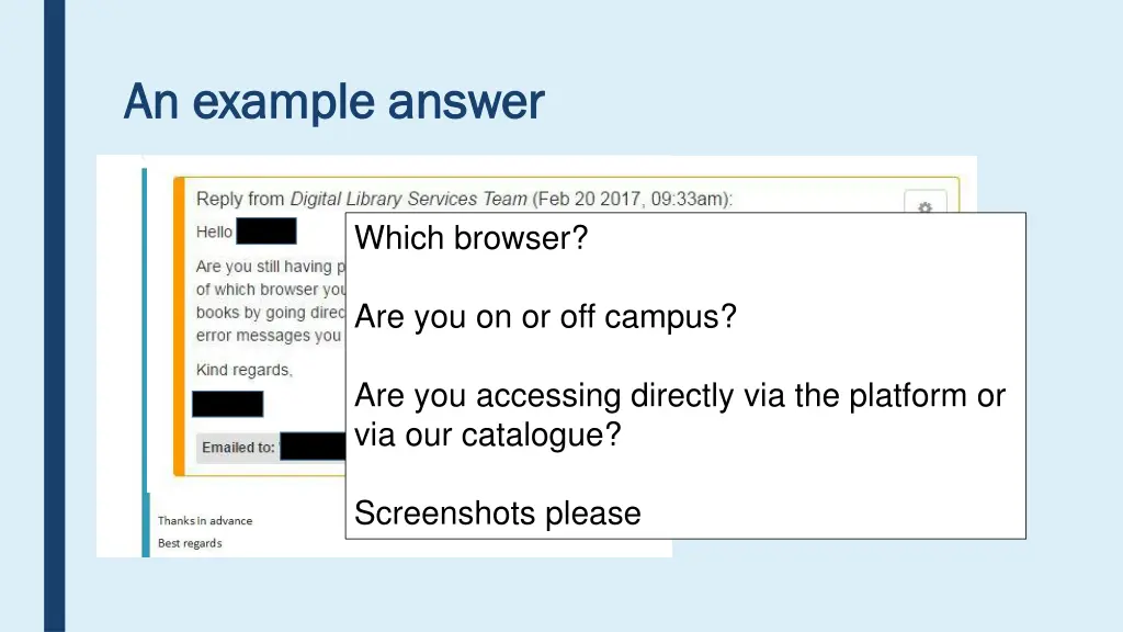 an example answer an example answer 1