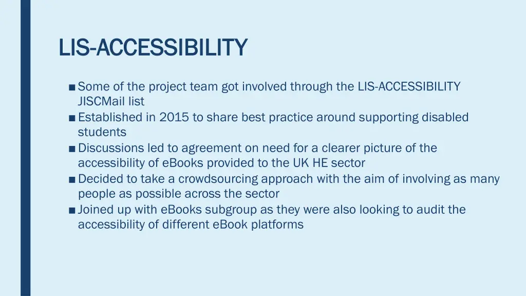 lis lis accessibility accessibility