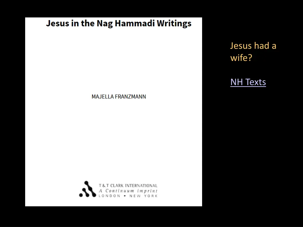 jesus had a wife