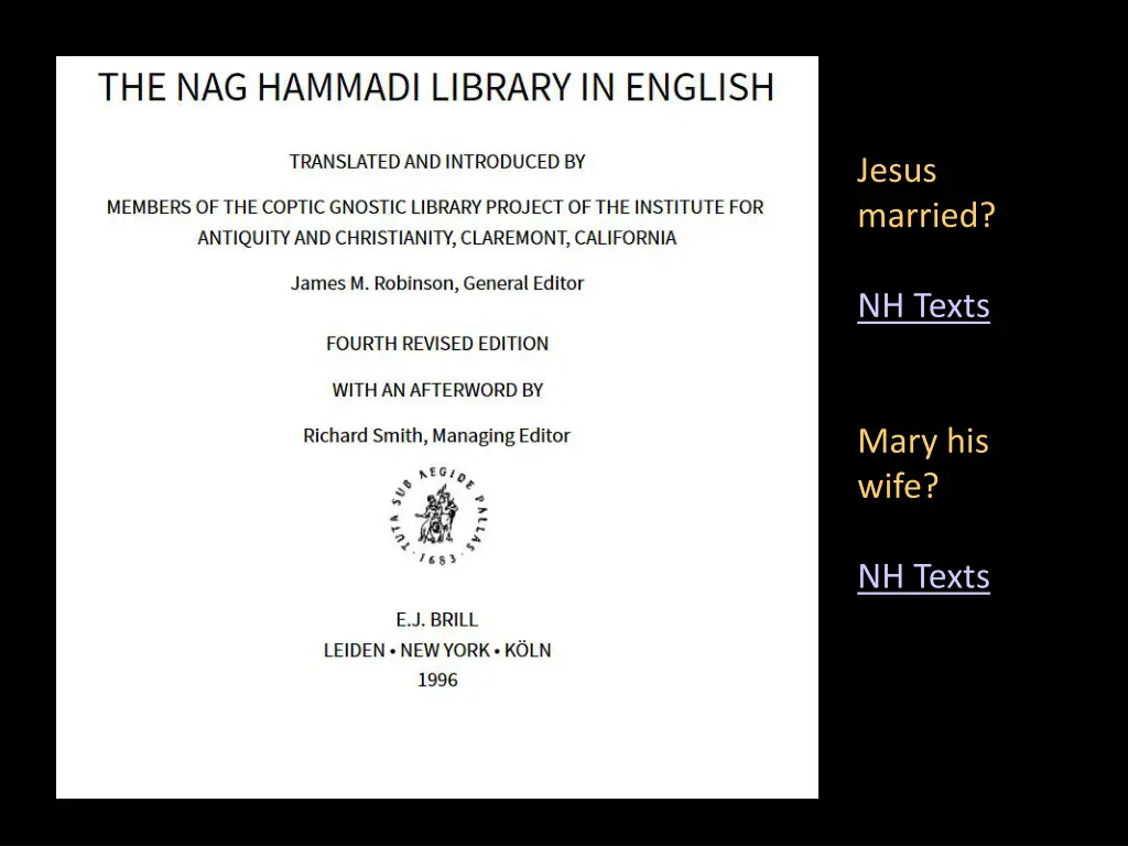 jesus married