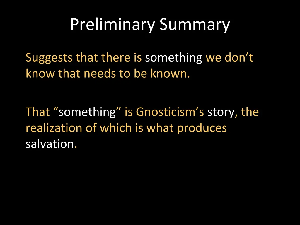 preliminary summary 2