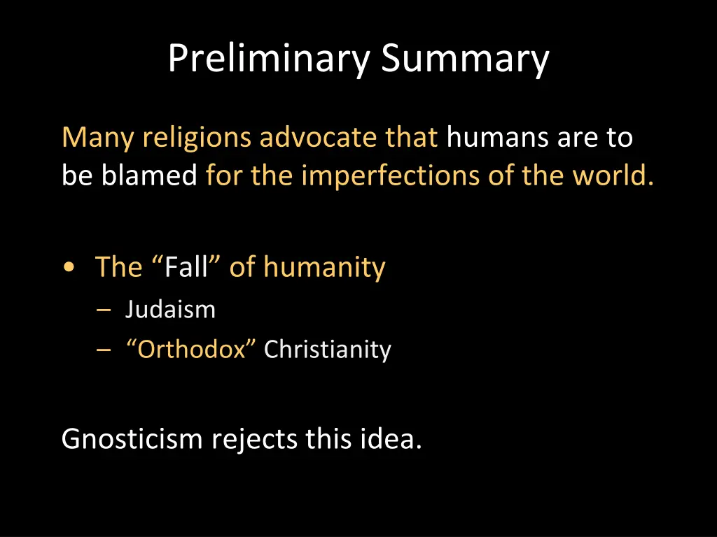 preliminary summary 4