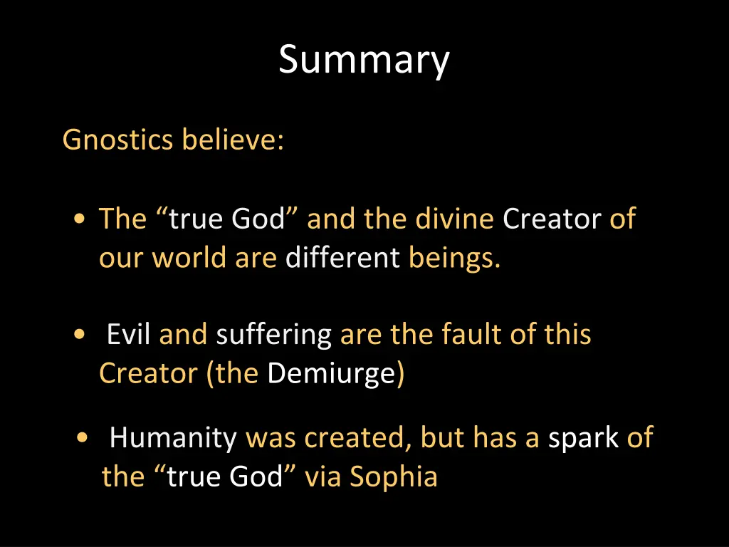 summary