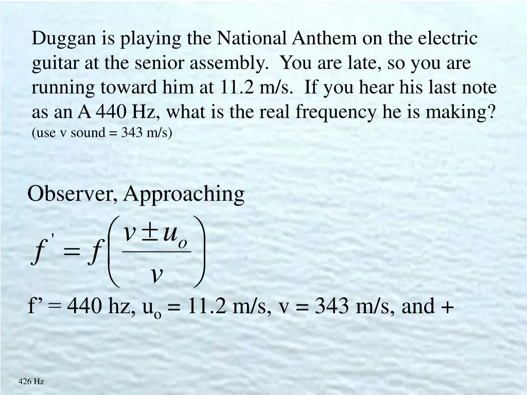 duggan is playing the national anthem