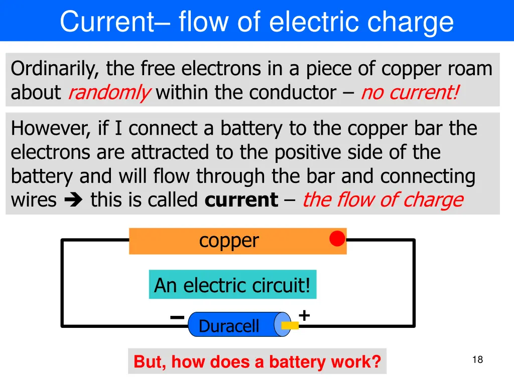 current flow of electric charge