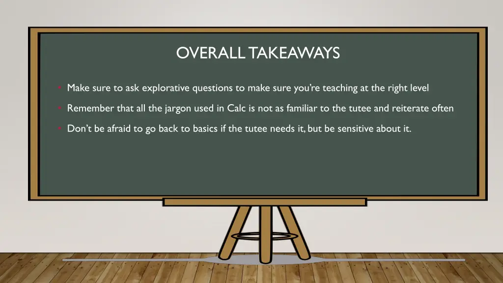 overall takeaways