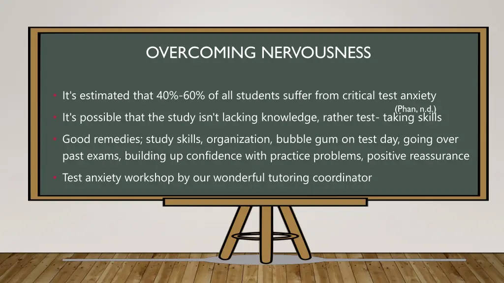 overcoming nervousness