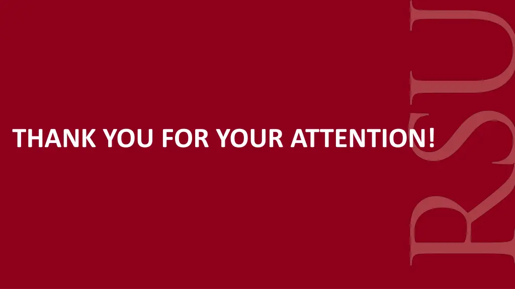 thank you for your attention