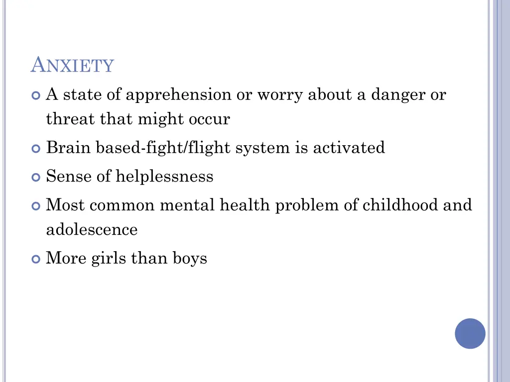 a nxiety