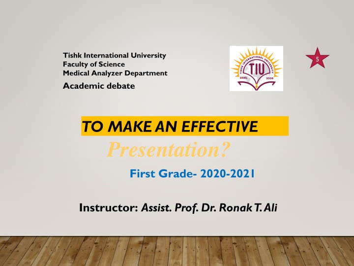 tishk international university faculty of science