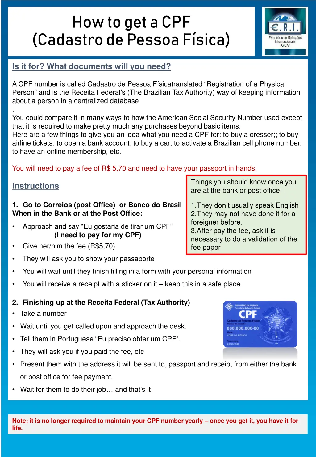 how to get a cpf cadastrode pessoa f sica
