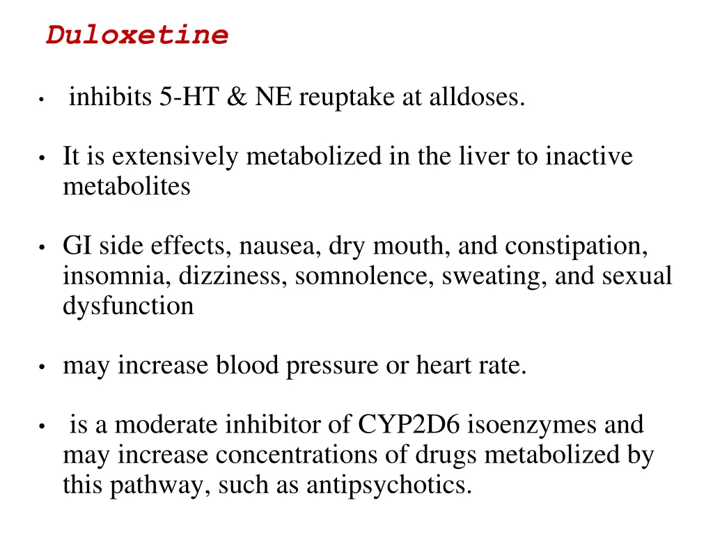 duloxetine
