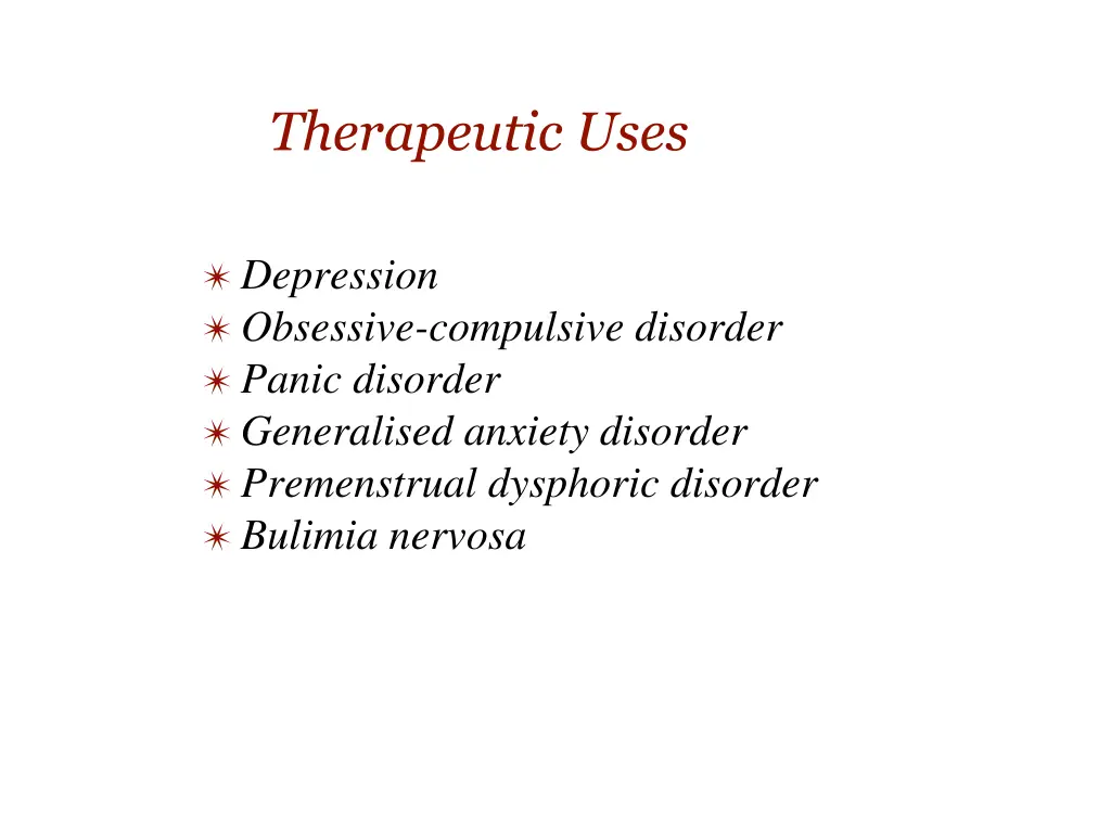 therapeutic uses