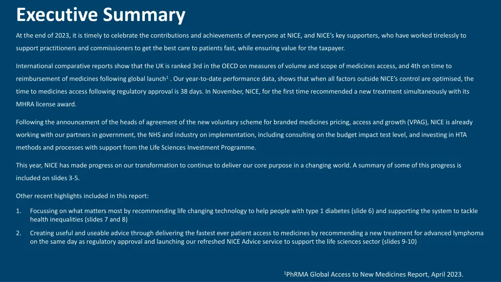 executive summary