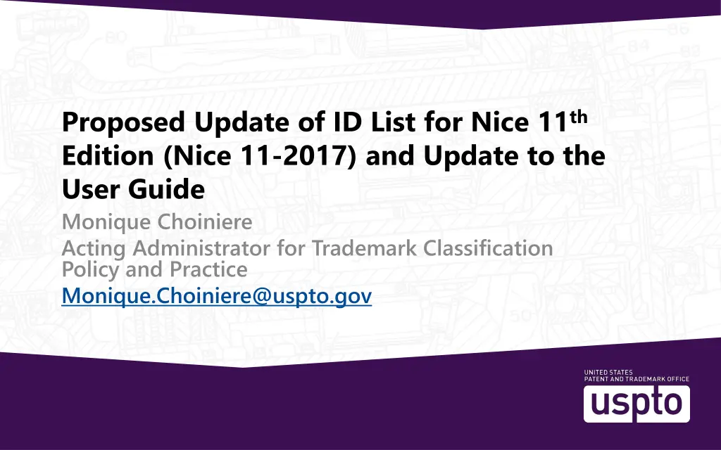 proposed update of id list for nice 11 th edition