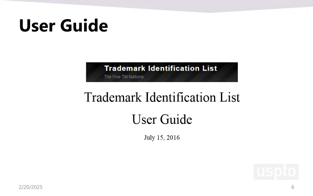 user guide