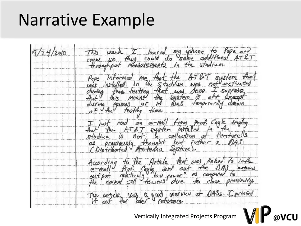 narrative example