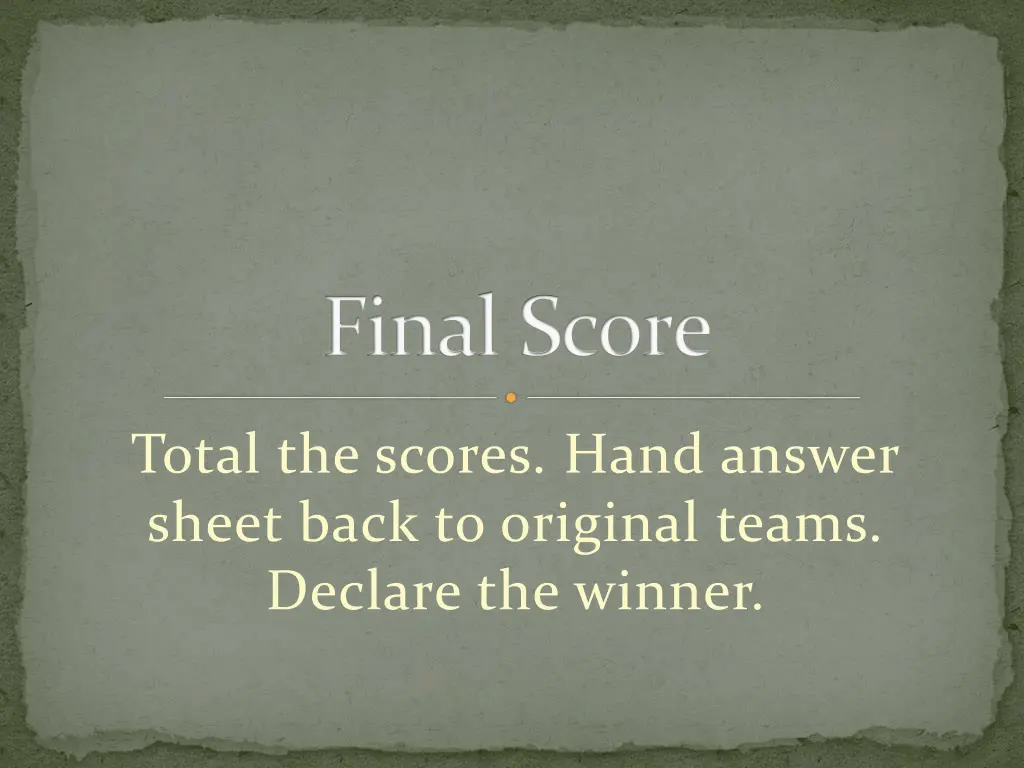 final score