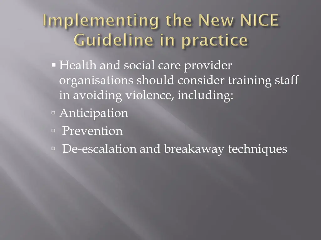 health and social care provider organisations 1