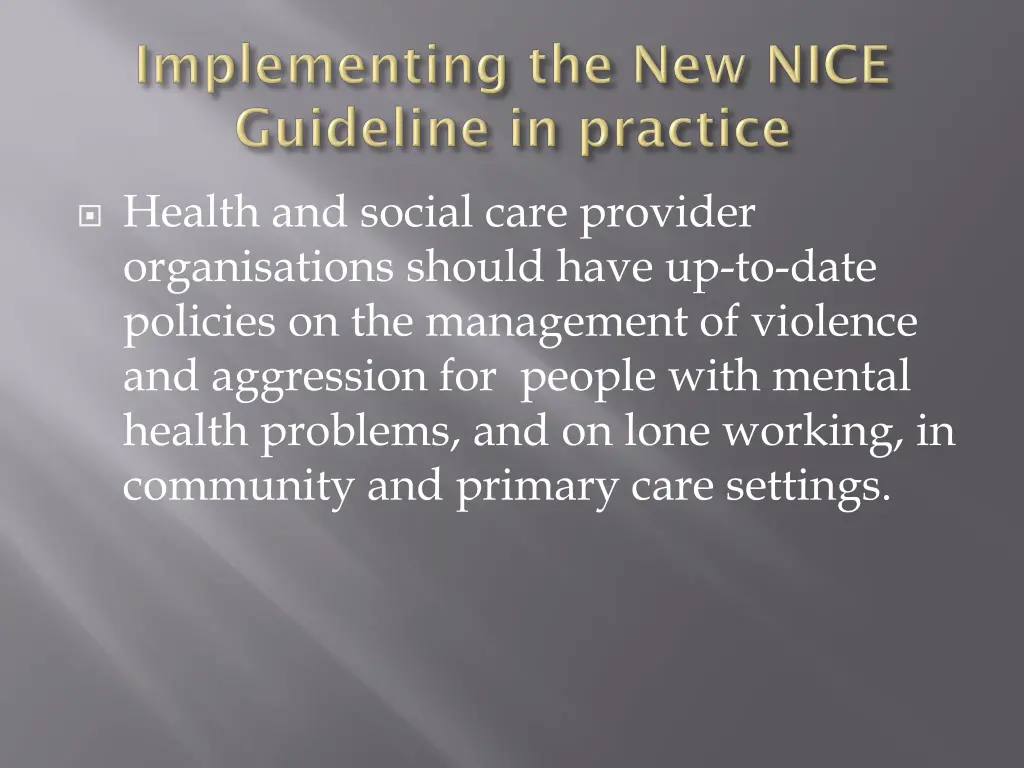 health and social care provider organisations