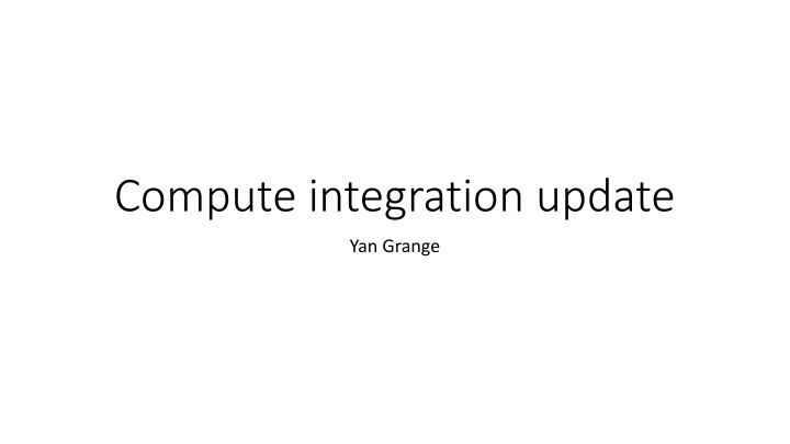 compute integration update