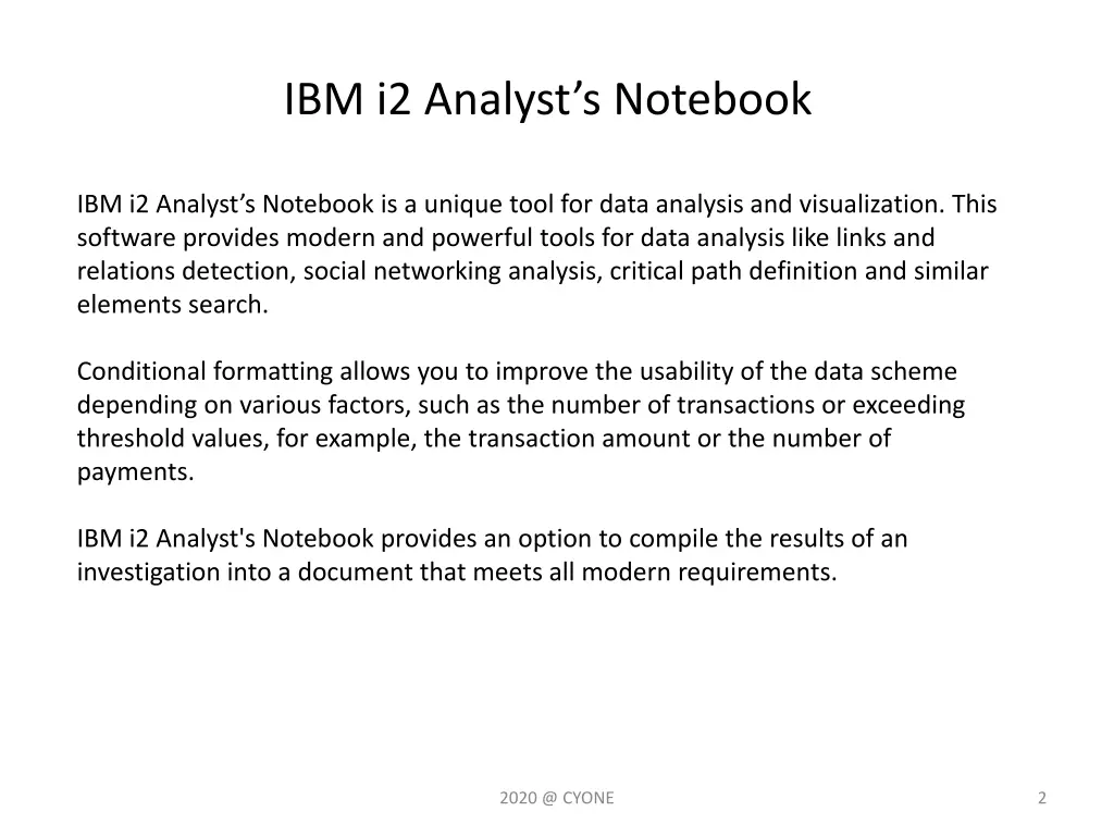 ibm i2 analyst s notebook