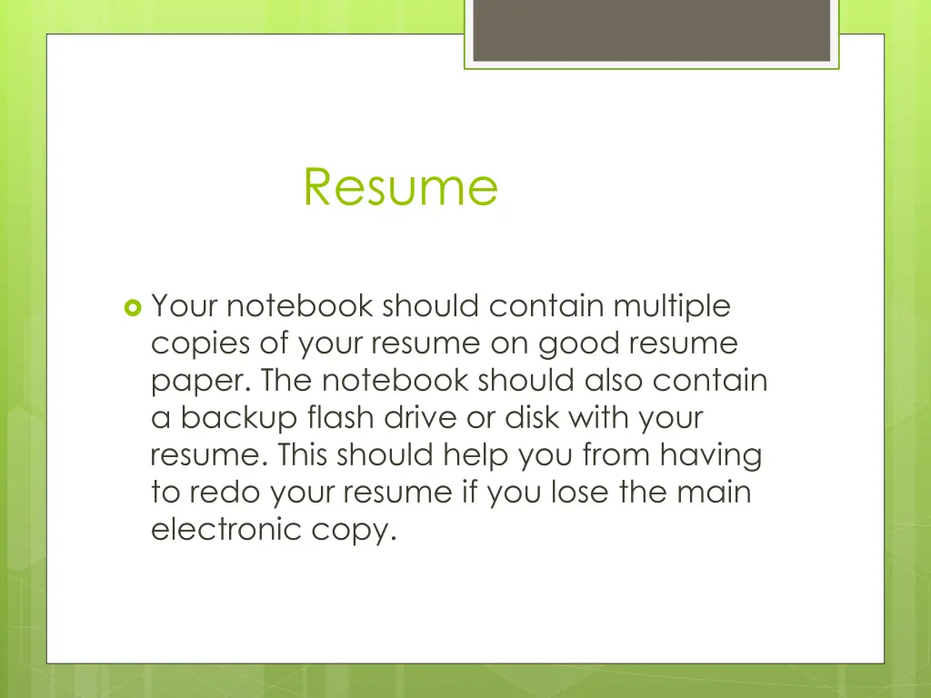 resume