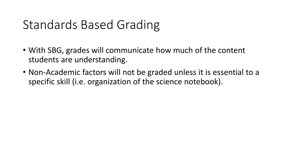 standards based grading 1