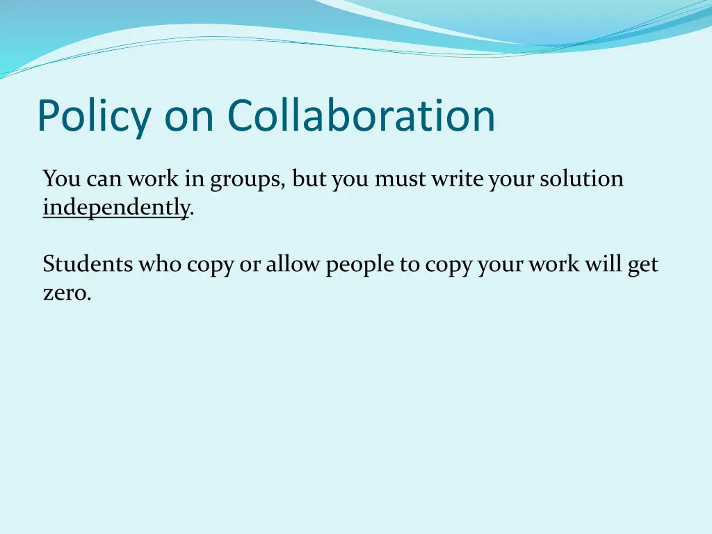 policy on collaboration