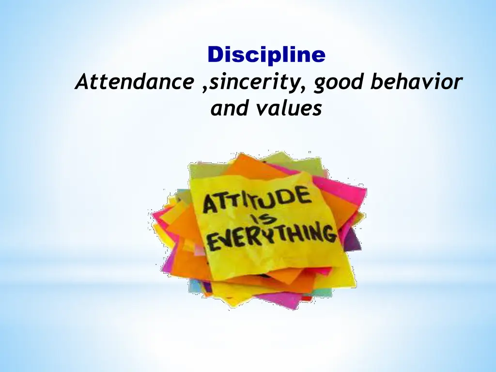 discipline