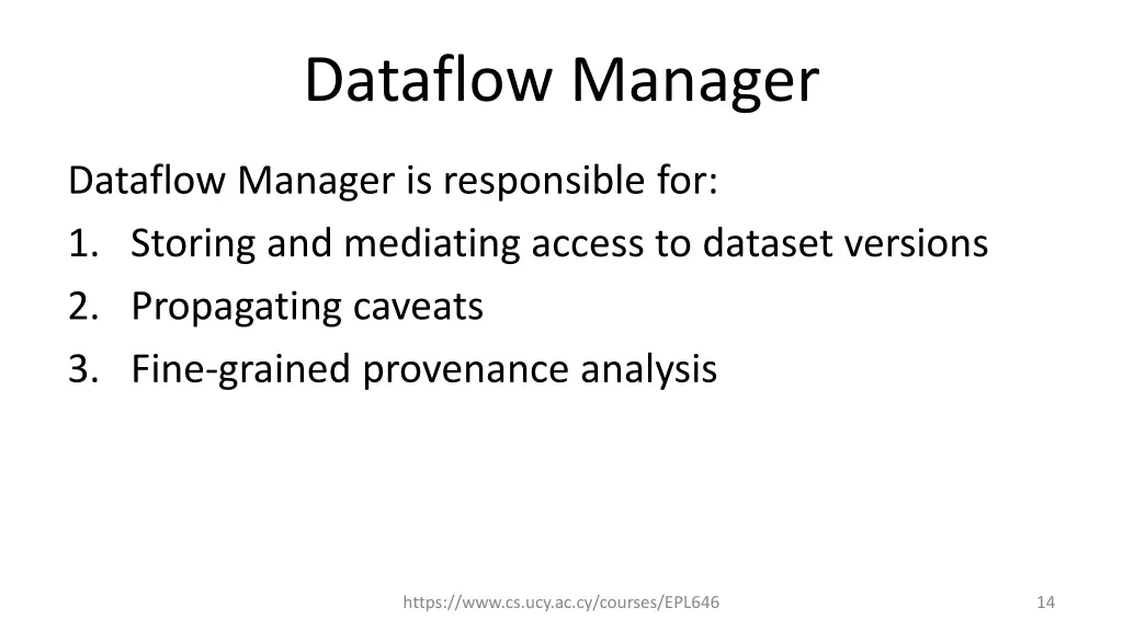 dataflow manager