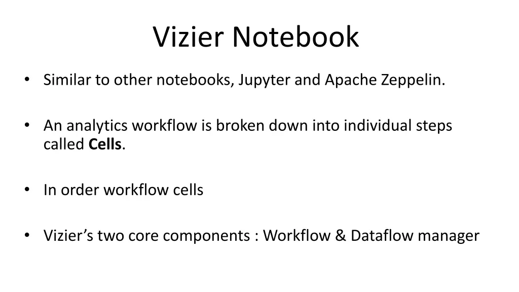 vizier notebook