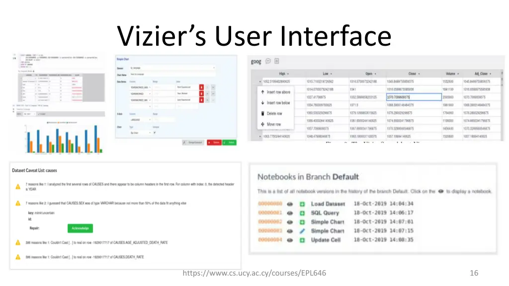vizier s user interface 1