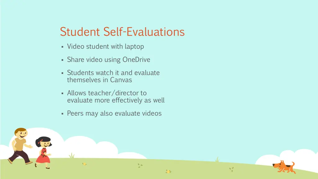 student self evaluations