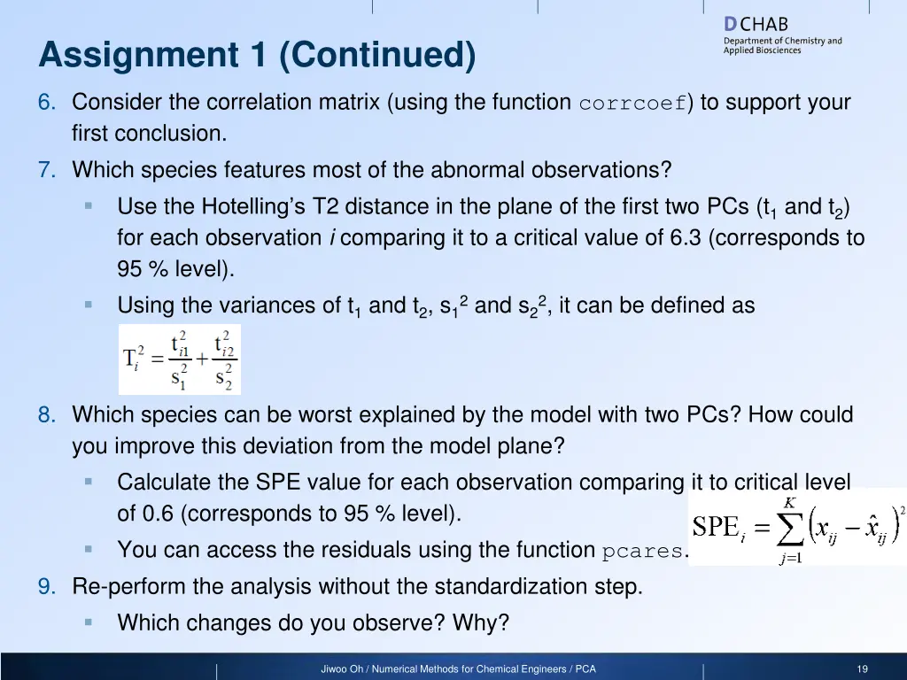 assignment 1 continued