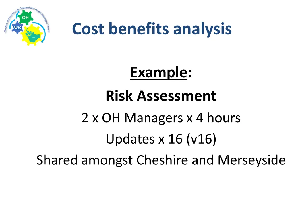 cost benefits analysis
