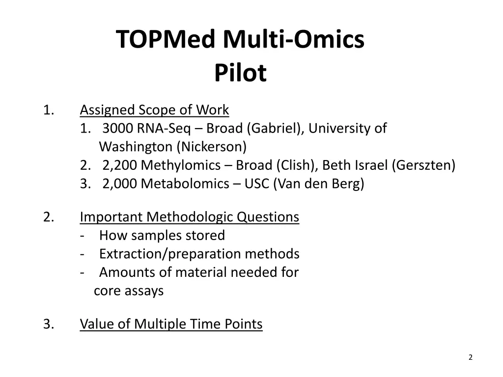 topmed multi omics pilot
