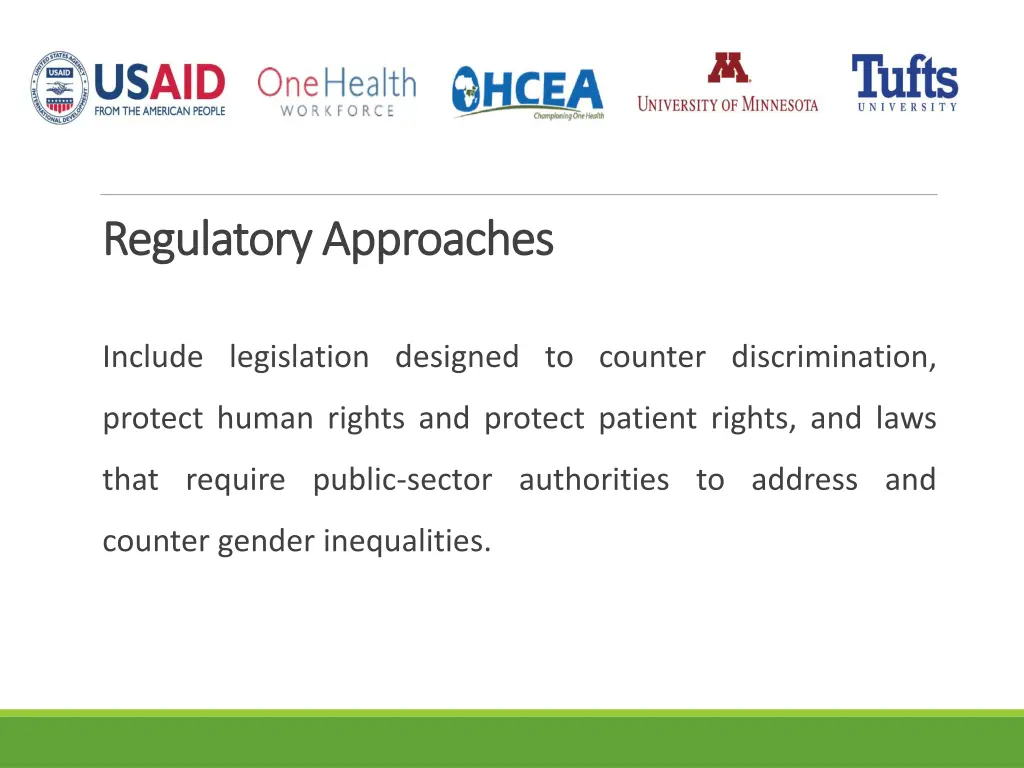regulatory approaches regulatory approaches