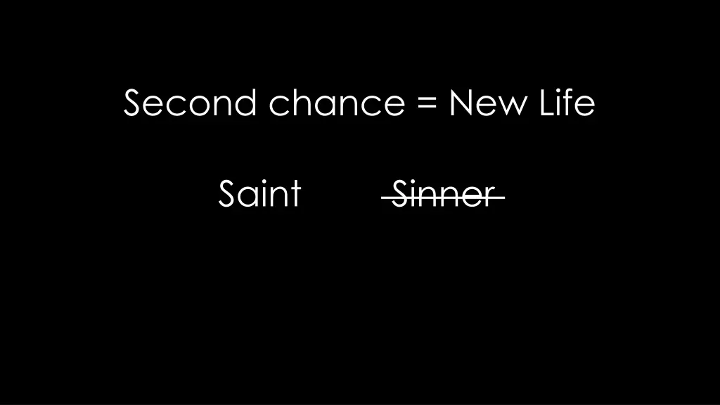 second chance new life