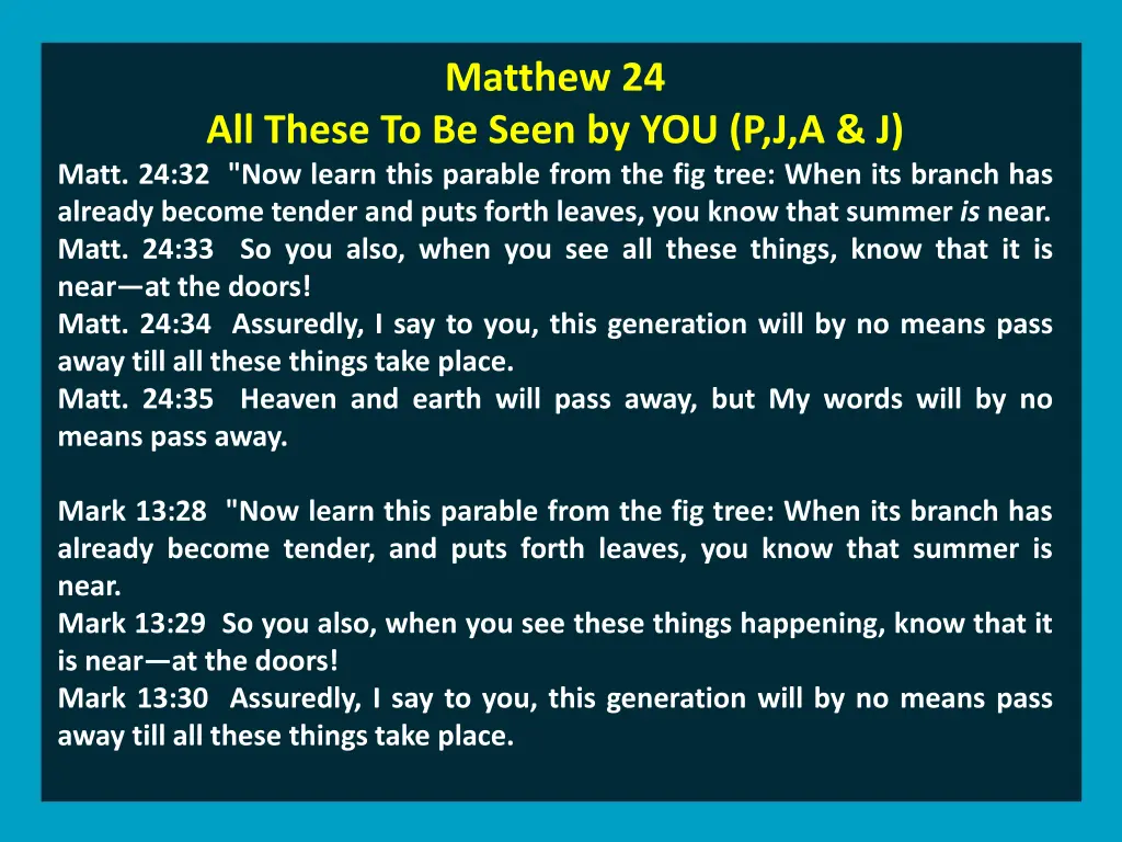 matthew 24 1