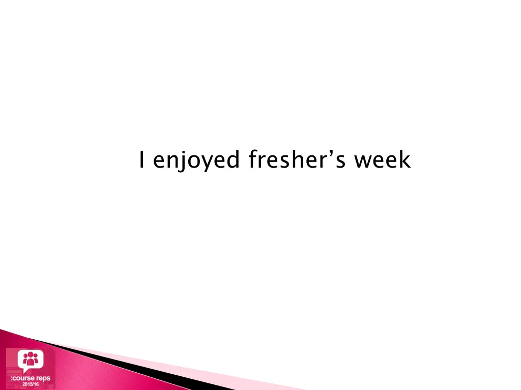 i enjoyed fresher s week