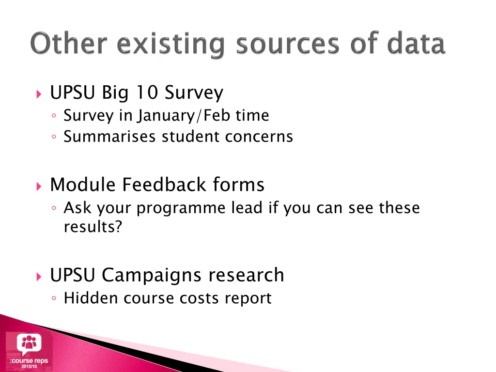 upsu big 10 survey survey in january feb time
