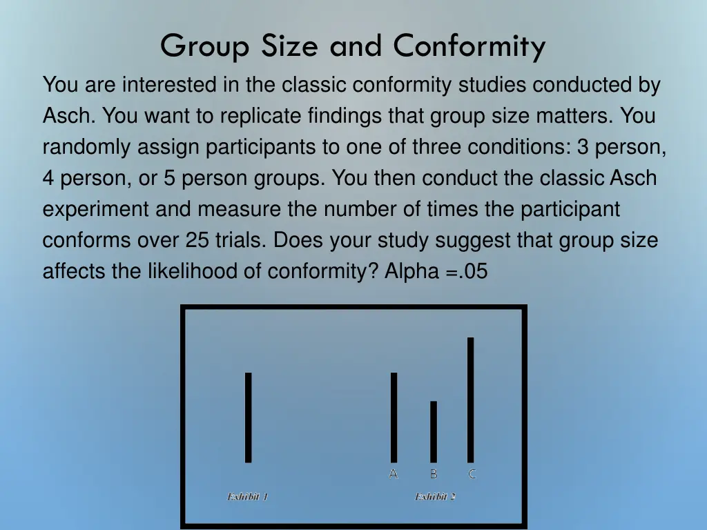 group size and conformity you are interested