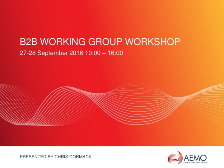 b2b working group workshop 27 28 september 2016